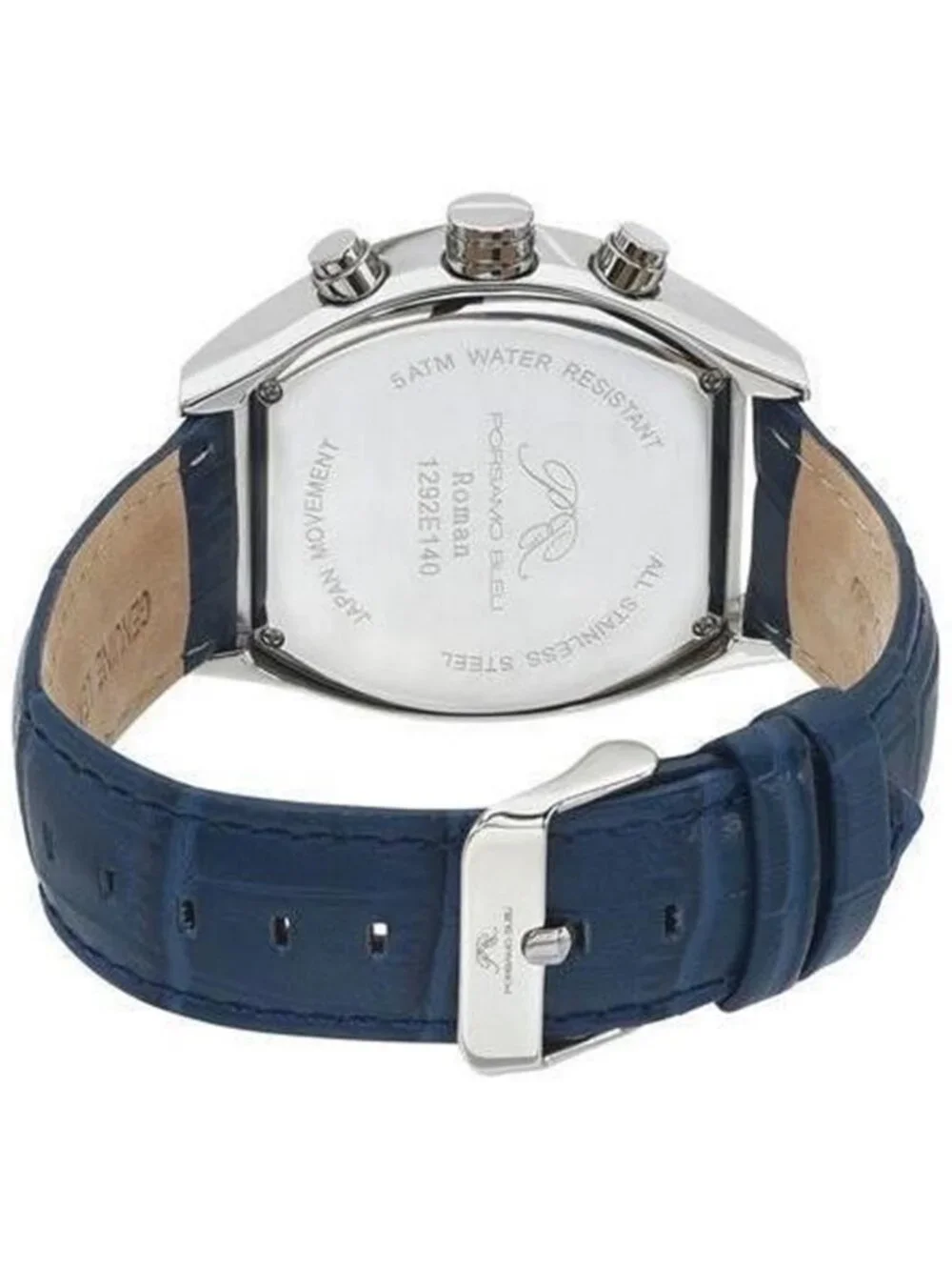 NWT Porsamo Bleu Roman Quartz Blue Dial Men's Watch